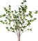 43’’ 3Pcs Artificial Ficus Branches Faux Leaf Spray Green Eucalyptus Branches Artificial Greenery Stems Fake Ficus Twig Plants for Home Office Wedding Vase Filler Shop Decoration